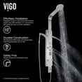 thumbnail image 2 of VIGO Shower Massage Panel System with Rain Shower Head, Hand Shower & Tub Spout, 2 of 11