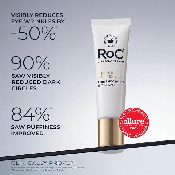 RoC Retinol Correxion Line Smoothing Eye Cream, 0.5 fl. oz., 2 pk
