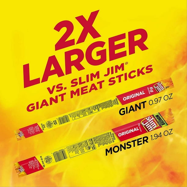 Slim Jim Original, Monster Size, 18 ct. - Samsclub.com
