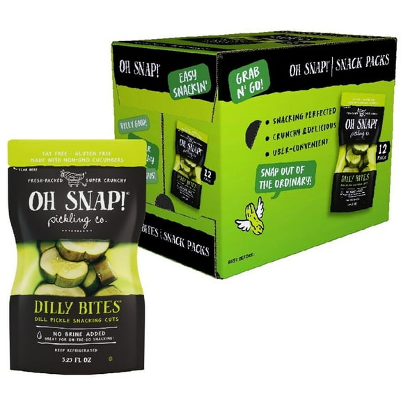 OH SNAP! Dilly Bites Dill Pickle Snack Packs, 3.25 fl. oz., 12 ct.