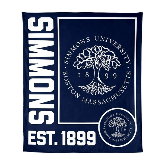Logo Brands Simmons University 60"x70" Super Plush Blanket