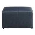 thumbnail image 7 of Studio Living Hailey Storage Ottoman in Brown Faux Leather, 7 of 8