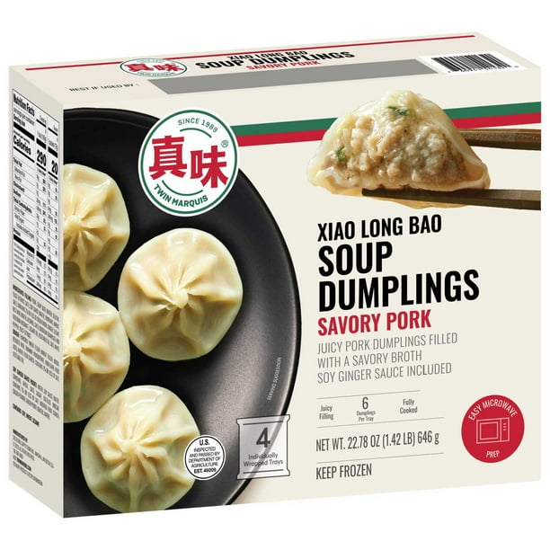Twin Marquis Savory Pork Soup Dumplings, Frozen, 22.78 oz