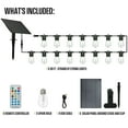 thumbnail image 5 of Westinghouse 36' Solar Powered LED Color Changing String Light Set, 15 Bulbs with Remote Control, 5 of 9