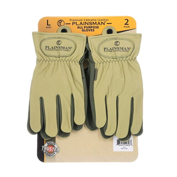 Plainsman Torque Premium Cabretta Leather Gloves - 2 Pack