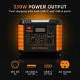 thumbnail image 5 of 330 Watt Wattbricks Energy Inc. MP330 Portable Power Station Solar Generator, 5 of 6