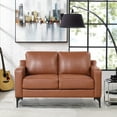 thumbnail image 1 of Serta Fleming Faux Leather Loveseat, 1 of 6