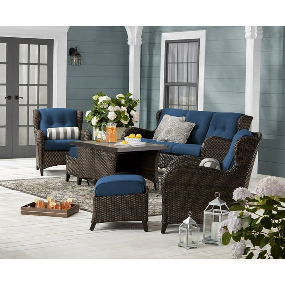 Member's Mark Heritage Deep Seating Set with Sunbrella Fabric, 6pc