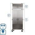 thumbnail image 3 of Seville Classics UltraHD 2 Piece Rolling Steel Garage Storage Cabinet With Stacker Set, 36" W x 18" D x 90.5" H, 3 of 13