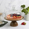 thumbnail image 3 of Member's Mark Mango Wood Cake Stand with Glass Dome Lid, 3 of 8