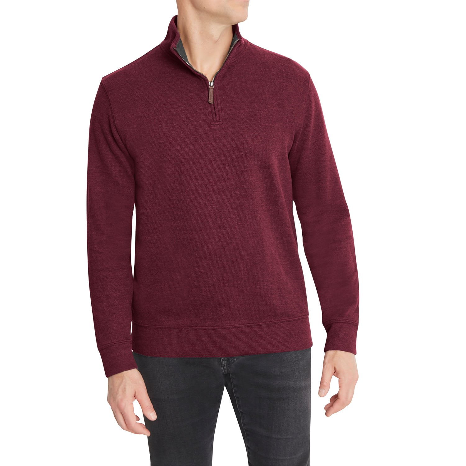 Lands' End Men's Rib Quarter Zip Pullover - Samsclub.com