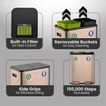 thumbnail image 3 of Simpli-Magic 16 Gallon (30L x 30L) Dual Compartment Step Trash Can, Multiple Colors – Kitchen Garbage Can with Slow-Close Lids – Waste & Recycling Bins, Odor Control, Hands-Free, Easy to Clean, 3 of 5