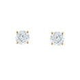 thumbnail image 3 of 0.47 CT. T.W. Round Diamond Stud Earrings in 14K Gold, 3 of 7