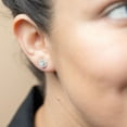 thumbnail image 4 of 0.23 CT. T.W. Diamond Halo Earrings in 14K Gold, 4 of 4