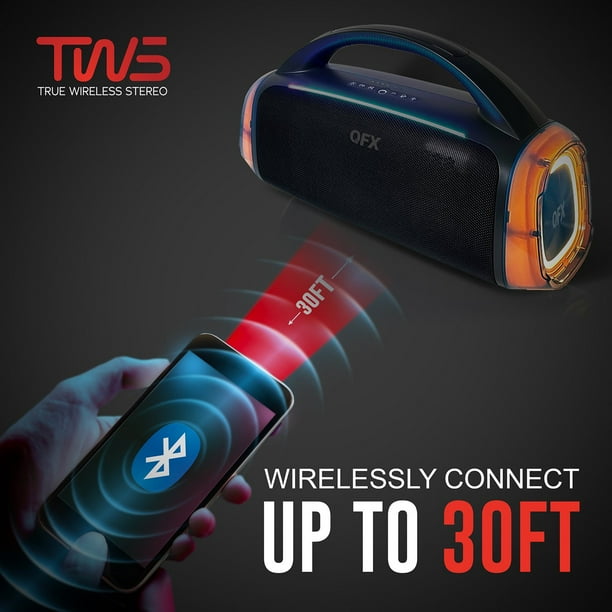 GOODENOUGH BLUETOOTH SPEAKER 「4719」 QFX BT-ZX9 High Powered Dual 3.5