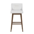 thumbnail image 3 of HH2 Home Upholstered Tapered Back Wood Adjustable Height Swivel Bar Stool, 3 of 13