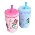 thumbnail image 2 of Zak Designs 12-oz. Stainless Steel Double-Wall Tumbler for Kids with Straw, 2-Piece Set, 2 of 9