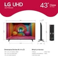 thumbnail image 3 of LG 43” Class UT7550 Series 4K UHD Smart TV, 3 of 13