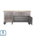 thumbnail image 11 of Seville Classics UltraHD 8-Piece Steel Garage Cabinet Storage Set With Rolling Workbench, 14 Feet Wide, 11 of 22