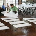 thumbnail image 11 of Lifetime 6' Commercial Grade Stacking Folding Table, 4 Pack, 11 of 12