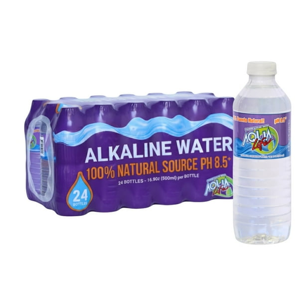 Aqua Life Natural Alkaline Water, pH 8.5–9.5, 16.9 fl. oz., 24 pk