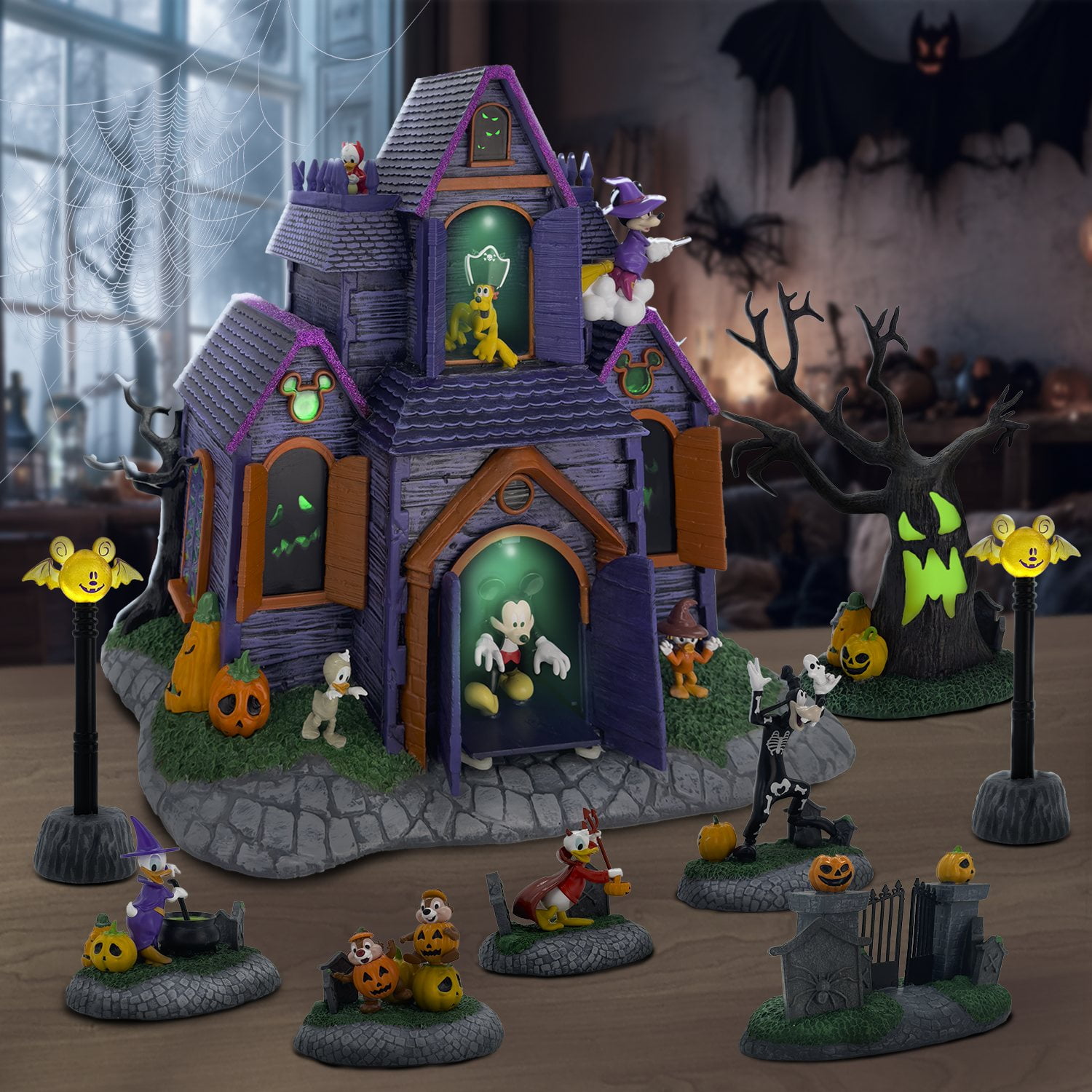 Disney Pre-Lit Animated Halloween Village, 9 pc. - Samsclub.com