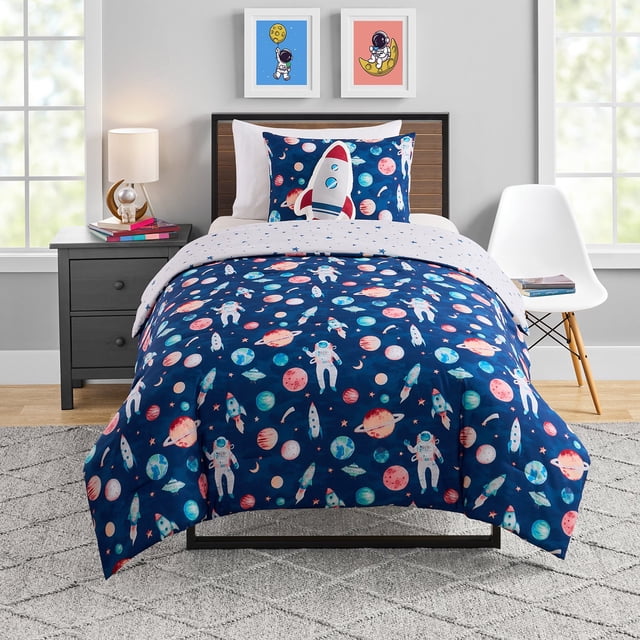 Olivia & Finn 3-Piece Reversible Kids Twin Comforter Set
