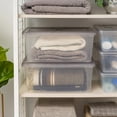 thumbnail image 5 of IRIS USA, Snap Top 17.2 Quart Plastic Storage Box with Gray Lid, 12” W x 17.5” L x 7” H, 8 Piece Set, 5 of 10