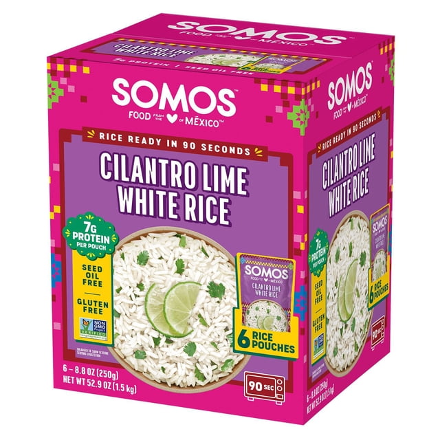 SOMOS Cilantro Lime White Rice 8.8 oz., 6 pk.