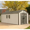 thumbnail interactive-video image 1 of Lifetime 8' x 20' Outdoor Storage Shed, 1 of 8