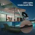 thumbnail image 4 of Above 10' Patio Market Umbrella with Solar LED Lights, 4 of 8