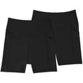 thumbnail image 1 of Member's Mark Ladies 2 Pack Everyday High Rise 7" Bike Short, 1 of 6