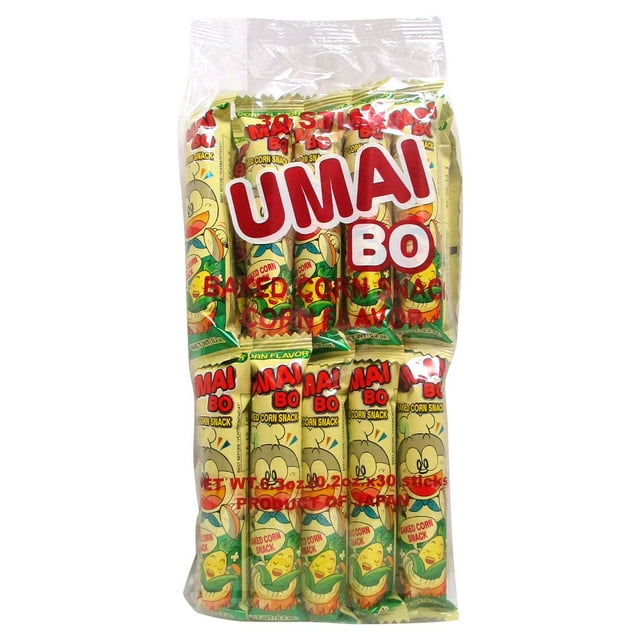 Umaibo Baked Corn Snack, 0.21oz., 30pk.