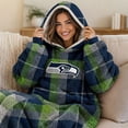thumbnail image 6 of Pegasus Sports Seattle Seahawks Wearable Sherpa Throw, 6 of 6