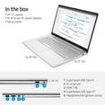 thumbnail image 3 of HP - 17.3" HD+ Touch Laptop - 11th Generation Intel Core i5-1135G7 - 8GB RAM - 256GB SSD - Backlit Keyboard - 2 Year Warranty Care Pack - Windows 11, 3 of 8