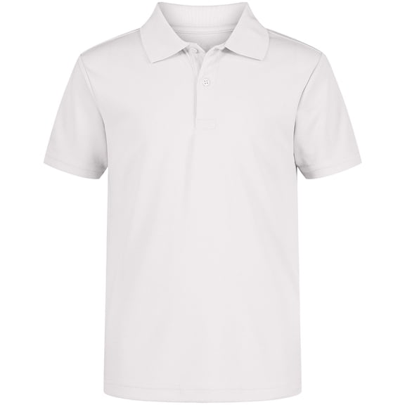 Nautica Boys Short Sleeve Performance Uniform Polo