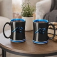 thumbnail image 5 of Logo Brands Carolina Panthers 14oz Relief Mug Set, 5 of 5