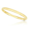 thumbnail image 2 of High Polished Hollow Bangle Bracelet in 14K Gold, 2 of 8