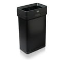thumbnail image 1 of Clorox Slim Open Top Anti-Microbial Odor Protection 13 Gallon Stainless Steel Trash Can - Silver or Black, 1 of 8