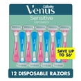 thumbnail image 1 of Venus Sensitive Disposable Razors for Women, 12 ct., 1 of 9