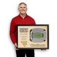 thumbnail image 4 of YouTheFan West Virginia Mountaineers 25-Layer Football Stadium View 3D Wall Art, 4 of 5