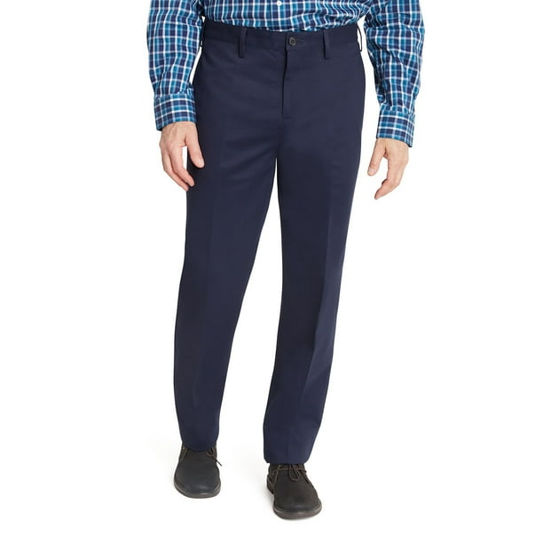 Lands' End Men's Flat Front Wrinkle Resistant Chino Pants