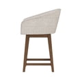 thumbnail image 15 of HH2 Home Upholstered Barrel Back Wood Adjustable Height Swivel Bar Stool, 15 of 19