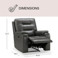 thumbnail image 6 of Waylen Top-Grain 3-Piece Leather Reclining Set, 6 of 19