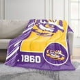 thumbnail image 2 of Logo Brands LSU Tigers 60"x70" Super Plush Blanket, 2 of 6
