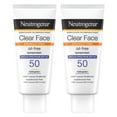 thumbnail image 1 of Neutrogena Clear Face Sunscreen Lotion, SPF 50, 2 pk., 1 of 8