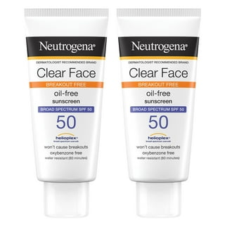 Neutrogena Clear Face Sunscreen Lotion, SPF 50, 2 pk.