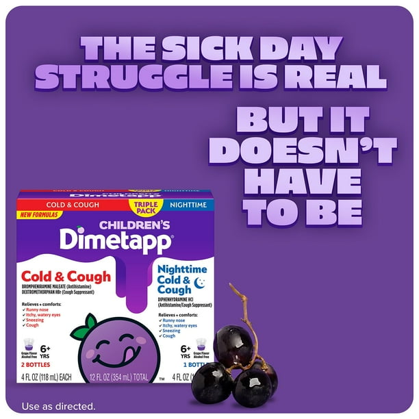 Children's Dimetapp Day and Night Cold Cough, pk