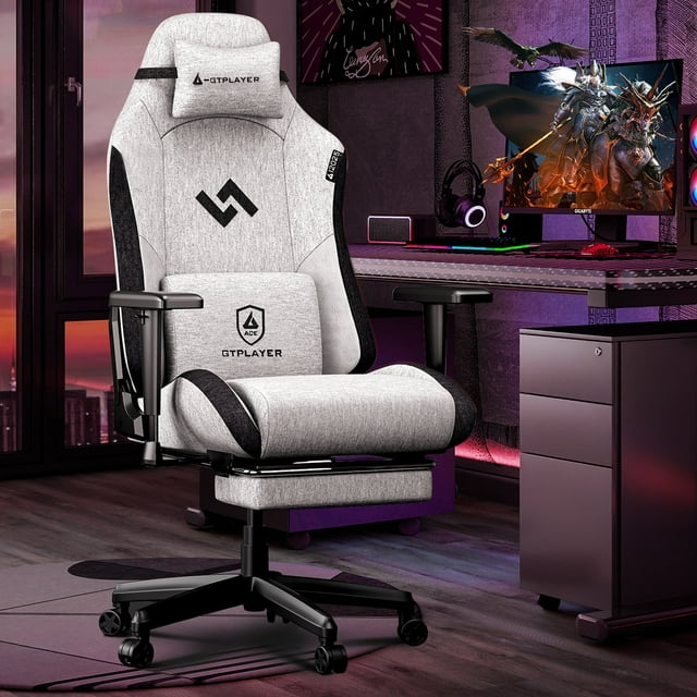 GTPLAYER Ace Mars Series Fabric Ergonomic Gaming Chair, Assorted Colors