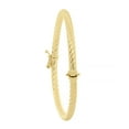 thumbnail image 3 of High Polish Twisted Bangle in 14K Gold, 3 of 7